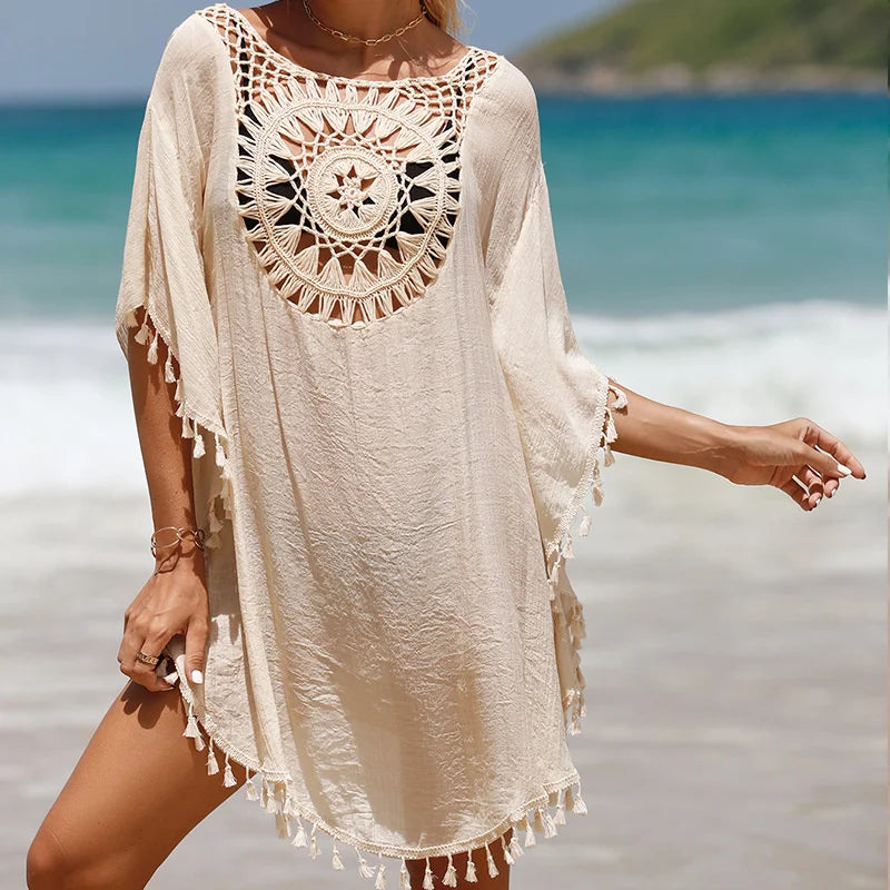 Crochet Shoreline Cover-Up Dress