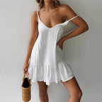 Ruffle Strap A-Line Sundress