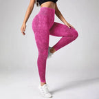 Aurelia Sun Tie-Dye High-Waist Leggings – Blue – image 4