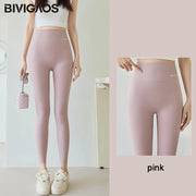 BIVIGAOS Summer Letters Ultra-Thin Shark Leggings Women High Waist Tight Fitness Leggings Seamless Sexy Sun Protection Leggings