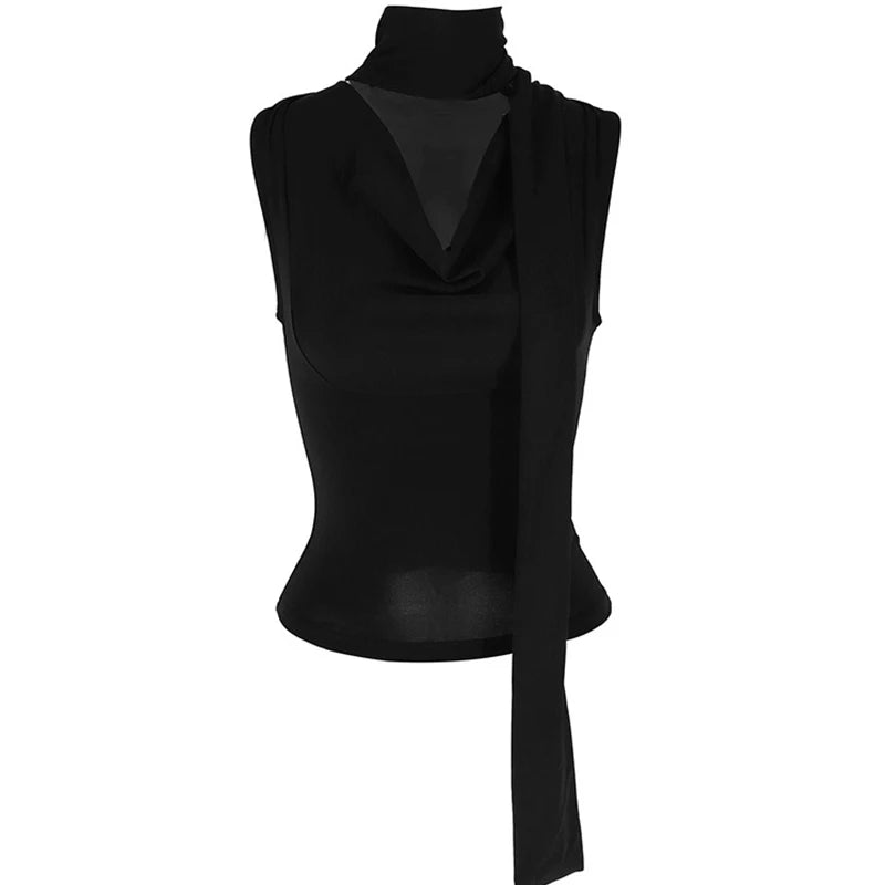 Bandage V-Neck Knit Tank