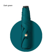 Ultra-light UPF50+ Umbrella Carbon Fiber Sun UV Protection Portable Umbrella Vinyl Folding Rain Parasol Pocket Pencil Umbrella