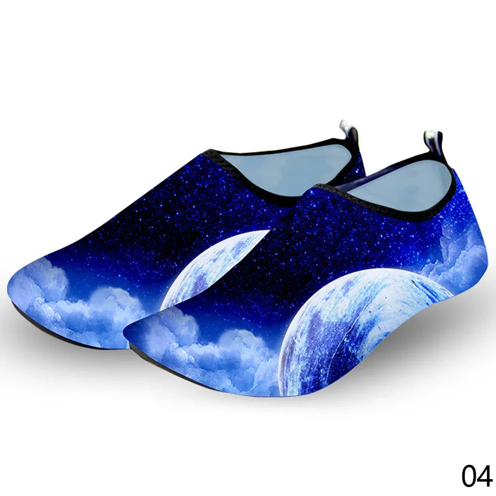 Aurelia Sun Patterned Aqua Socks