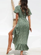 Floral Wrap Maxi Dress