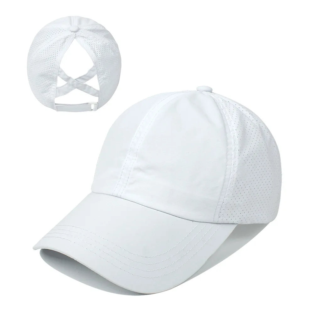 Mesh Ponytail Sports Cap
