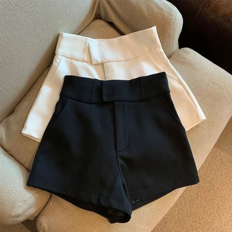 Tailored High-Waist Shorts