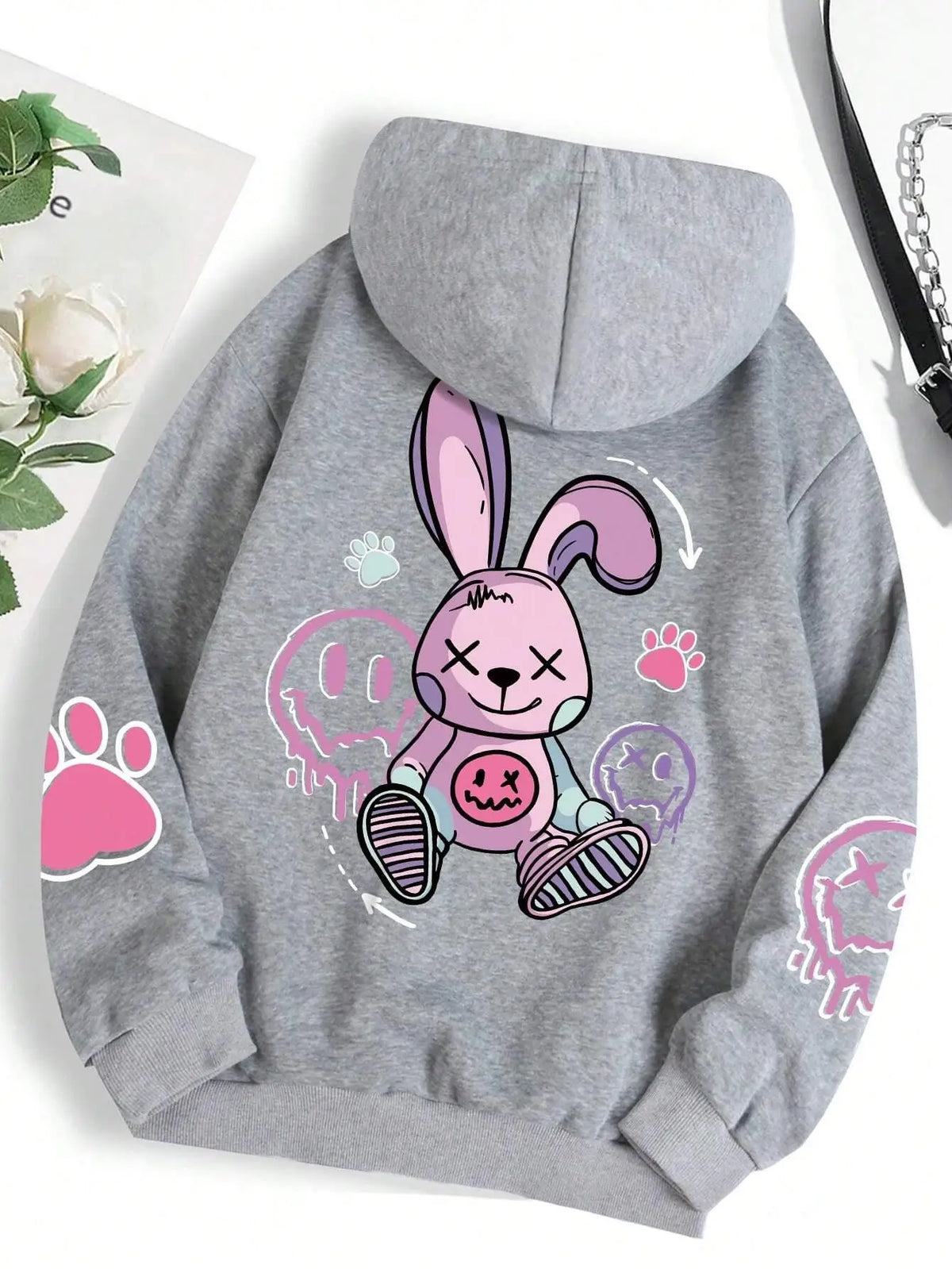 Graphic Fleece Pullover Hoodie