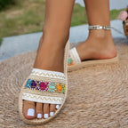 Bohemian Tassel Flat Sandals