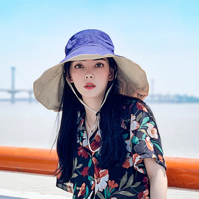 Reversible Wide Brim Sun Hat