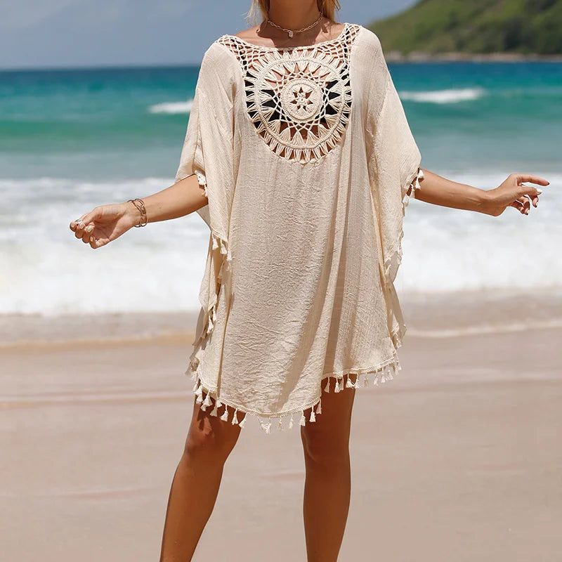 Crochet Shoreline Cover-Up Dress