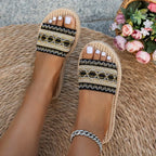 Bohemian Tassel Flat Sandals