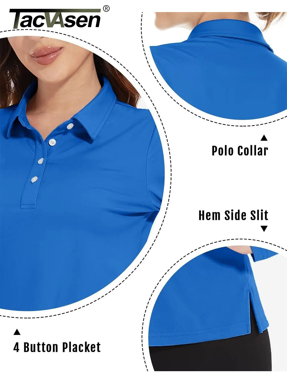 UPF 50+ Long-Sleeve Golf Polo