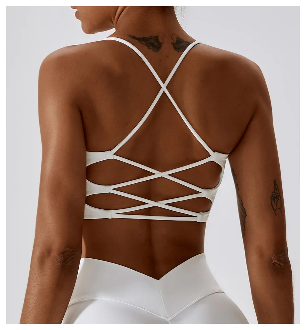 Multi-Strap Crossback Sports Bra