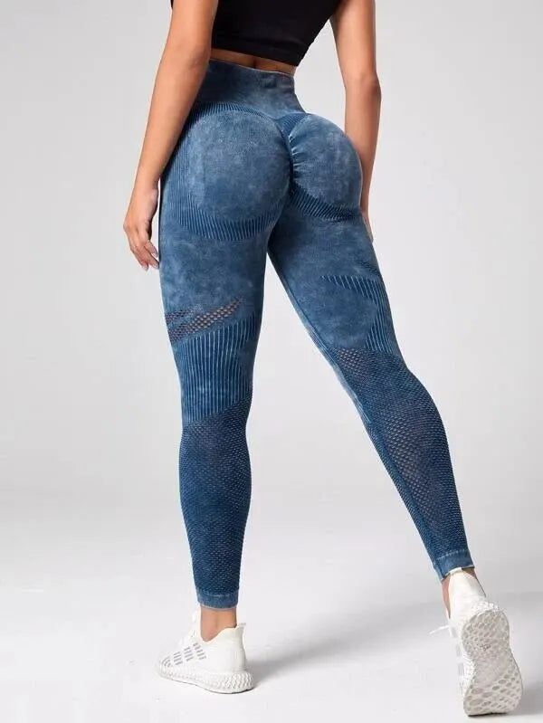 Aurelia Sun Tie-Dye High-Waist Leggings – Brown – image 8