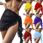 Ruffle-Tie Beach Sarong