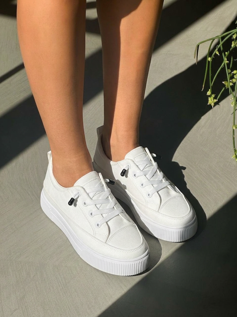 Sloane Canvas Lace-Up Sneakers
