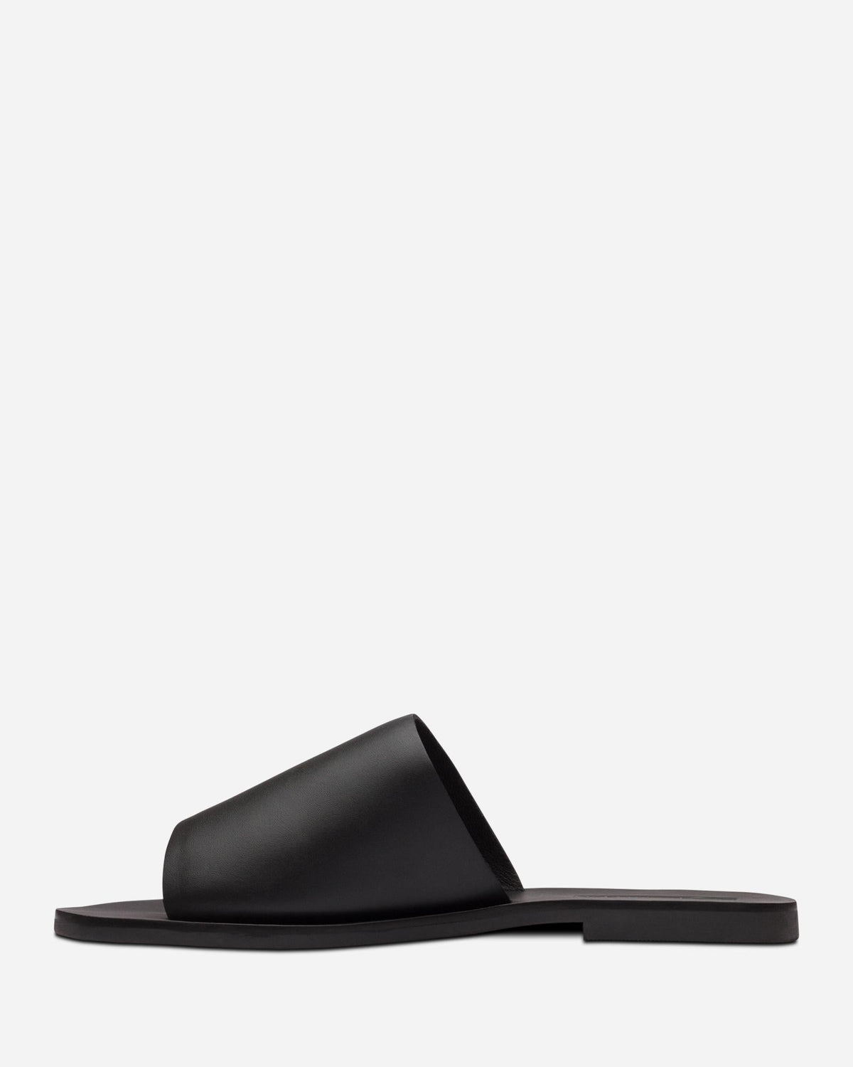 Teresa Leather Slide – Black by Aurelia Sun