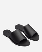 Teresa Leather Slide – Black by Aurelia Sun