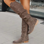Knee-High Block-Heel Boots