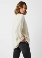 Suki Oversized Drop-Shoulder Knit Sweater