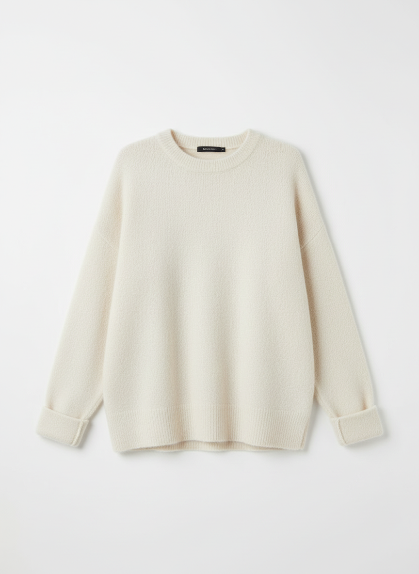 Suki Oversized Drop-Shoulder Knit Sweater