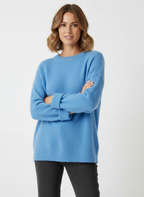Suki Oversized Drop-Shoulder Knit Sweater