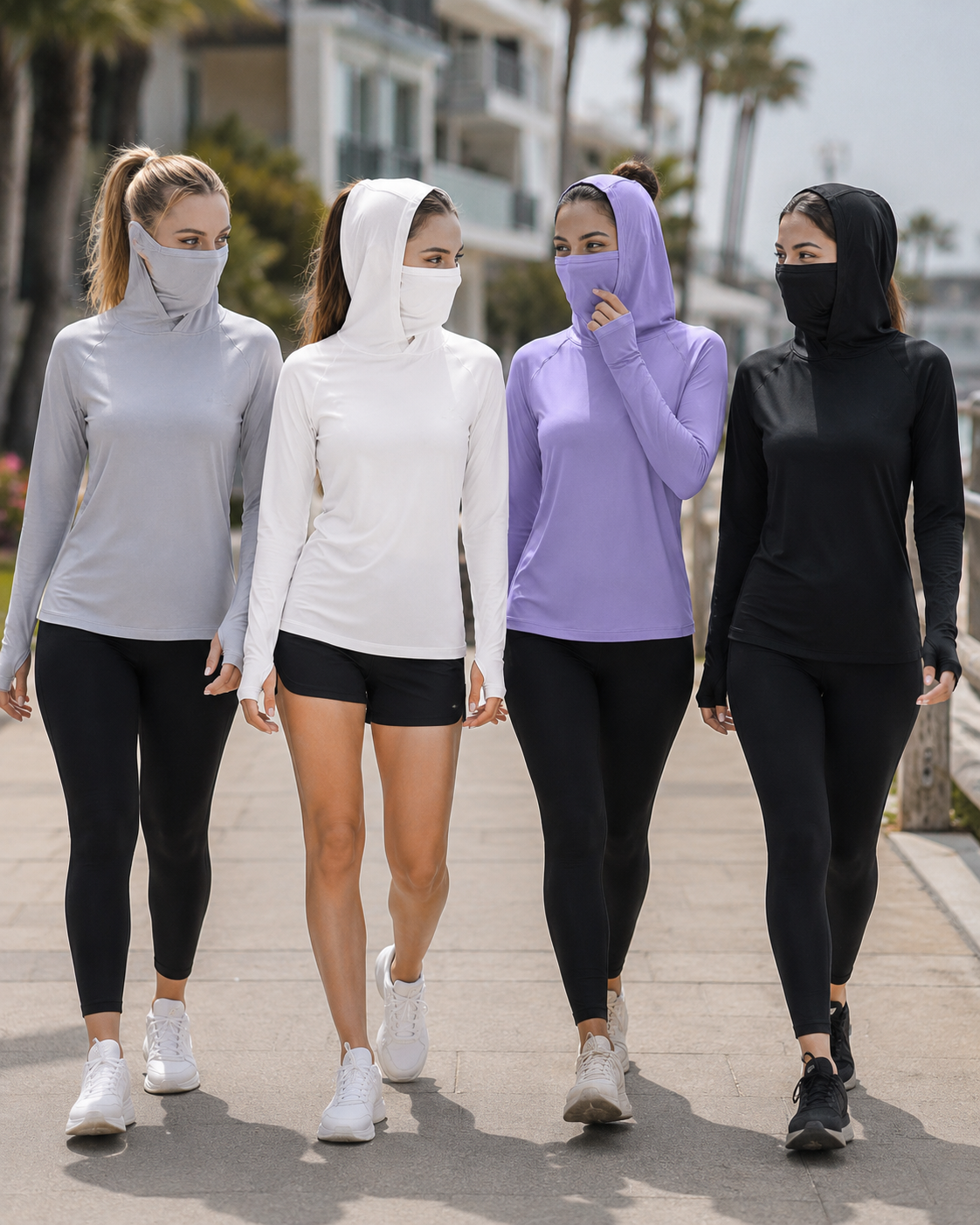 Aurelia Sun Summit Face Cover Hoodie