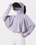 Aurelia Sun Airy Sun Cape – Grey, One Size