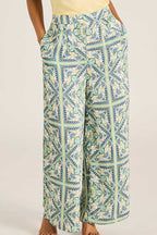 Emerald Wide-Leg Resort Pants
