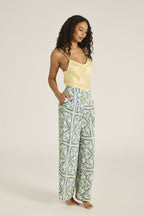 Emerald Wide-Leg Resort Pants