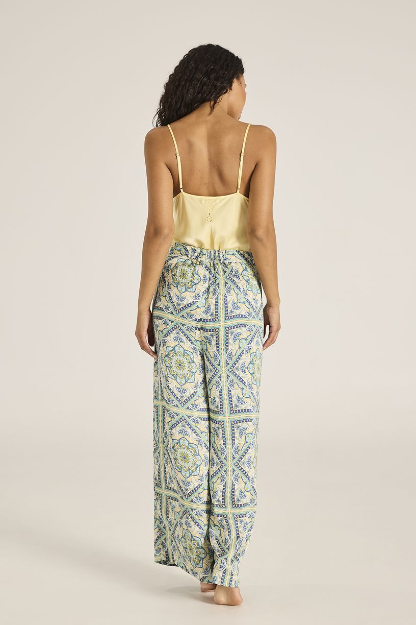 Emerald Wide-Leg Resort Pants