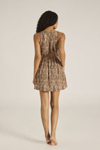 Printed Cotton-Viscose Mini Dress