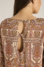 Printed Viscose Mini Kaftan