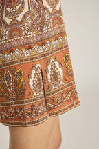 Printed Viscose Mini Kaftan