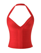 Bandage Halter Top – Red