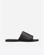 Teresa Leather Slide – Black by Aurelia Sun