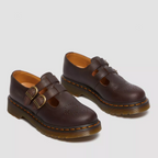 Uma Mary Jane Comfort Flats in Brown by Aurelia Sun
