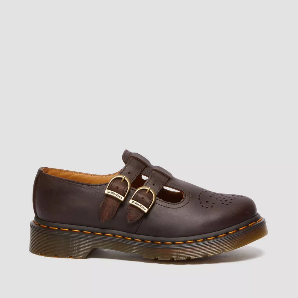 Uma Mary Jane Comfort Flats in Brown by Aurelia Sun