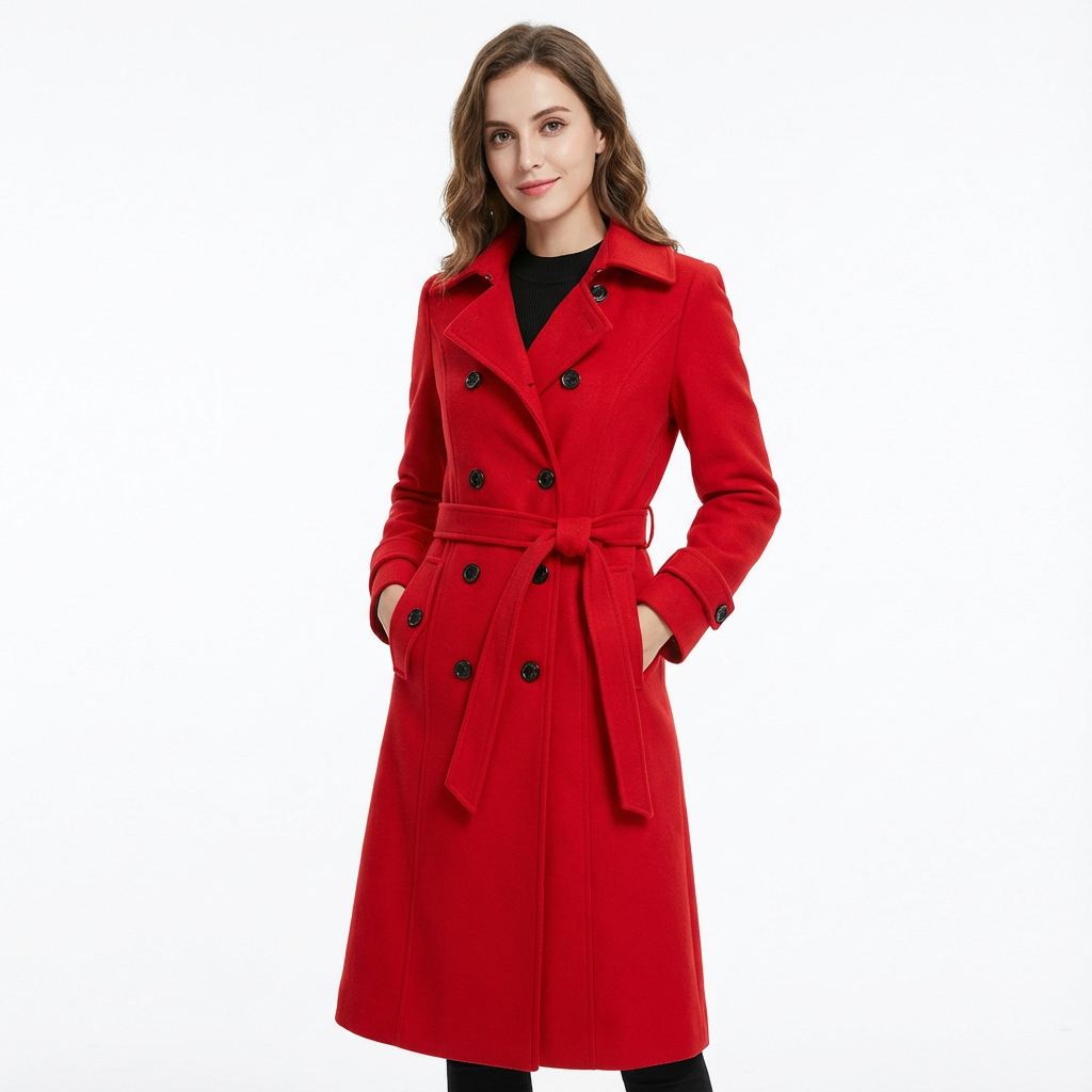 High-Collar Longline Winter Coat