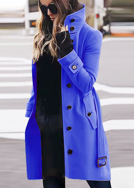 High-Collar Longline Winter Coat