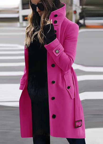 High-Collar Longline Winter Coat