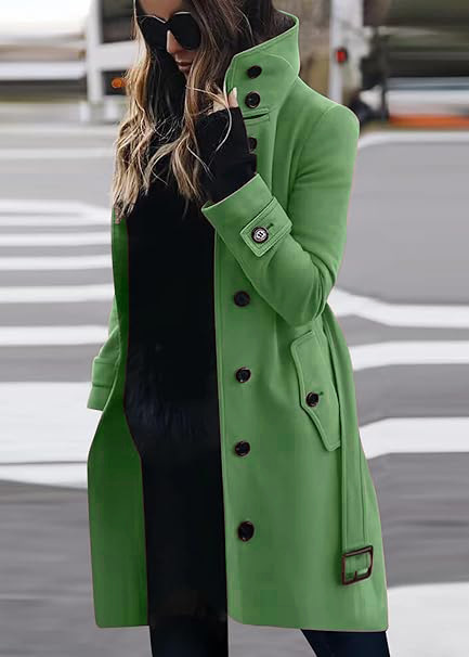 High-Collar Longline Winter Coat