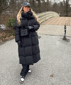 Belted Longline Quilted Coat