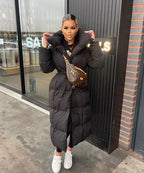Belted Longline Quilted Coat