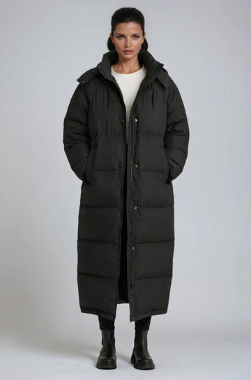 Belted Longline Quilted Coat