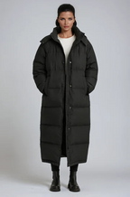 Belted Longline Quilted Coat