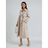 Tailored Mid-Length Trench Coat