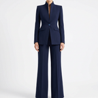 Sculpted Blazer & Flare Trouser Set