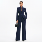 Sculpted Blazer & Flare Trouser Set