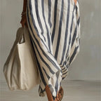 Women's Relaxed Maxi Dress with Pockets – Blue